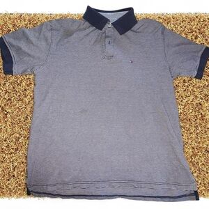 Men's Sz L Navy Tommy Hilfiger Polo